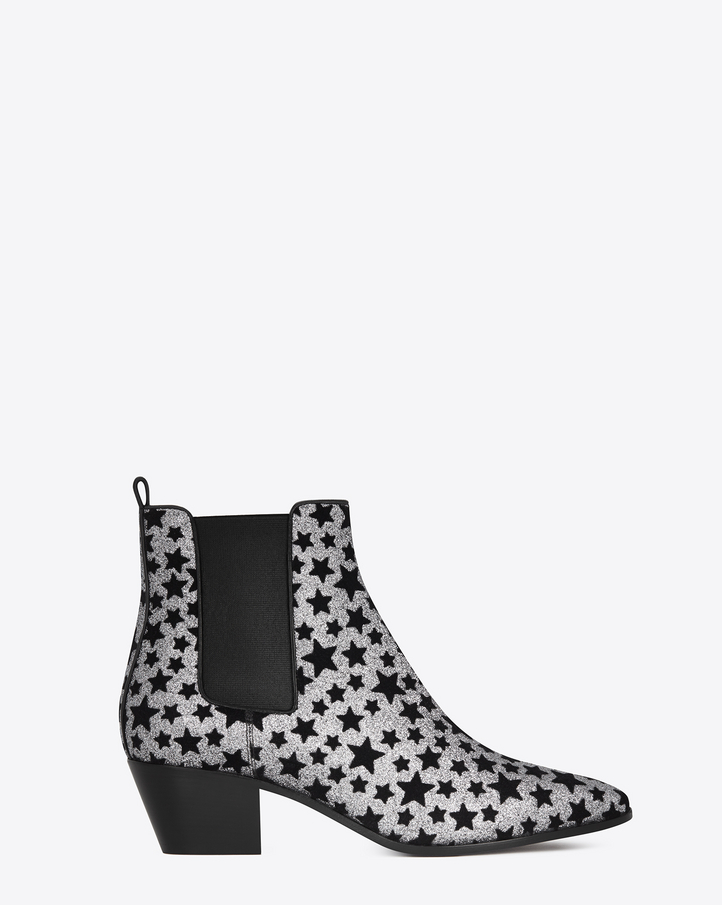 yves saint laurent glitter boots