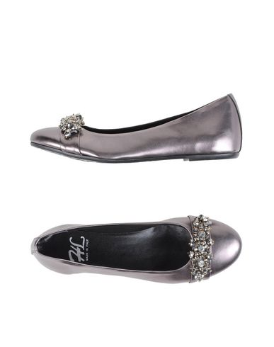 Балетки  - Черный,Свинцово-серый цвет