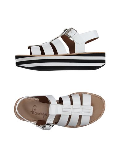 Сандалии  - Черный,Белый цвет