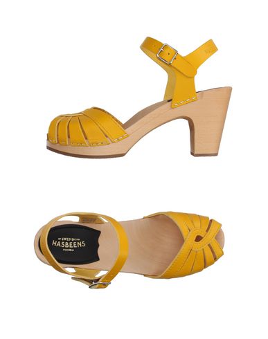 Сабо  - Белый,Желтый цвет