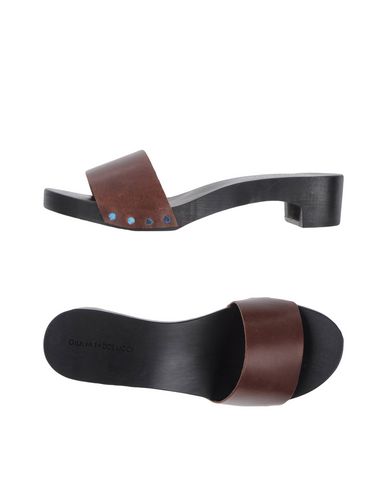 Сабо  - Темно-коричневый,Черный цвет