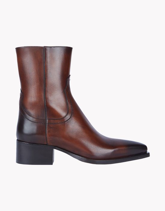 dallas leather boots shoes Man Dsquared2
