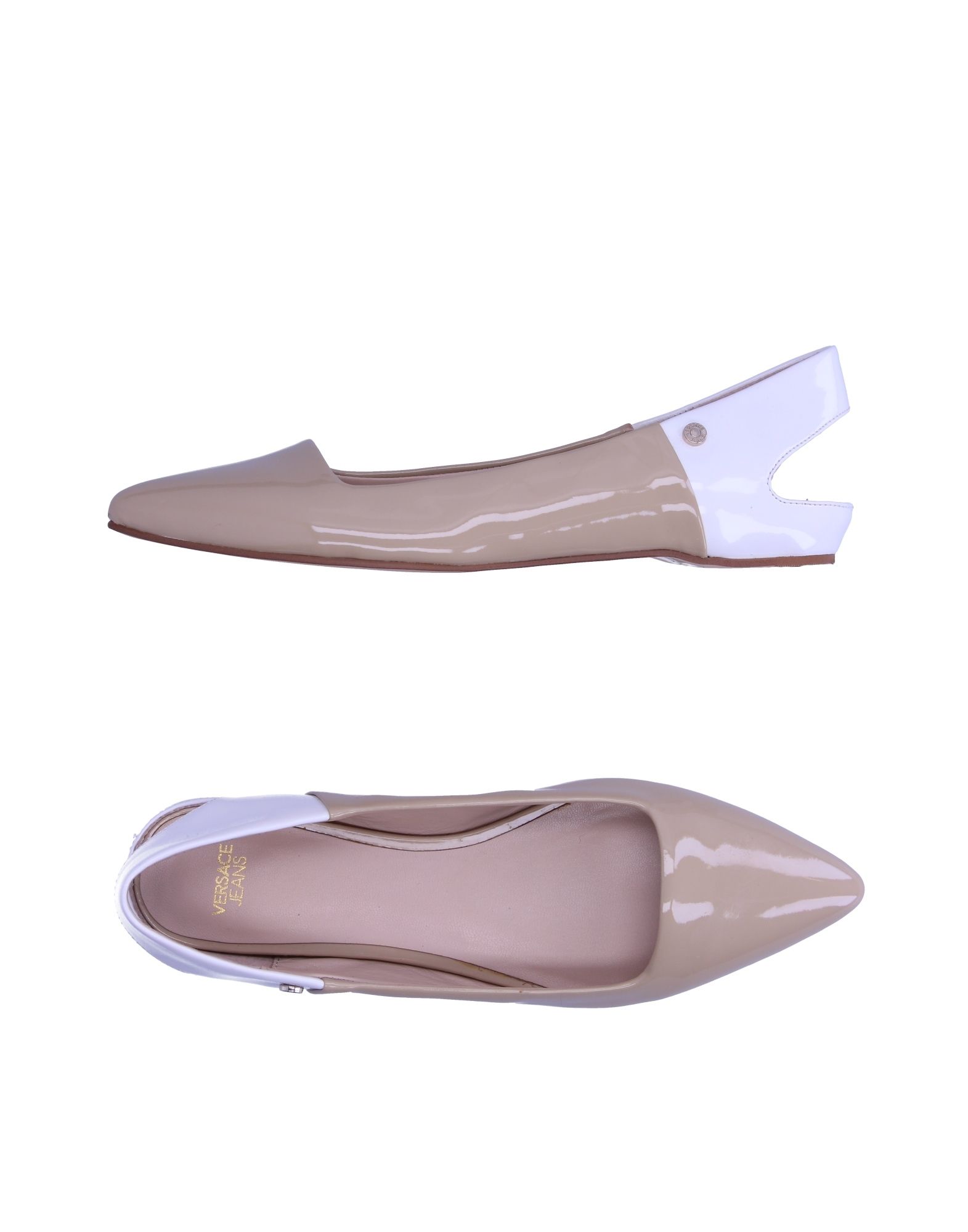ballet flats in beige