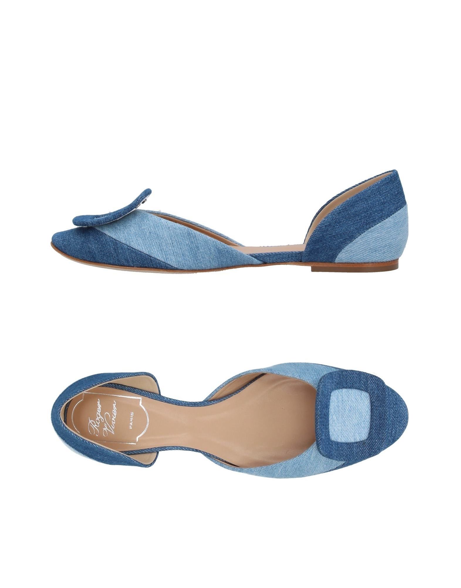 ballet flats in blue