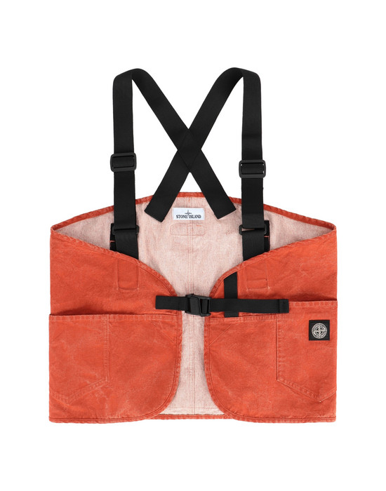 stone island orange bag