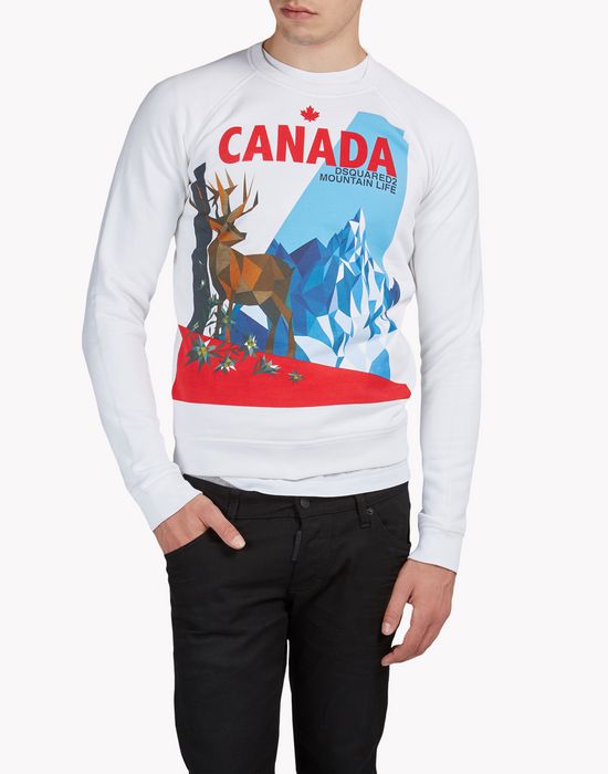 canada sweatshirt tops & tees Man Dsquared2