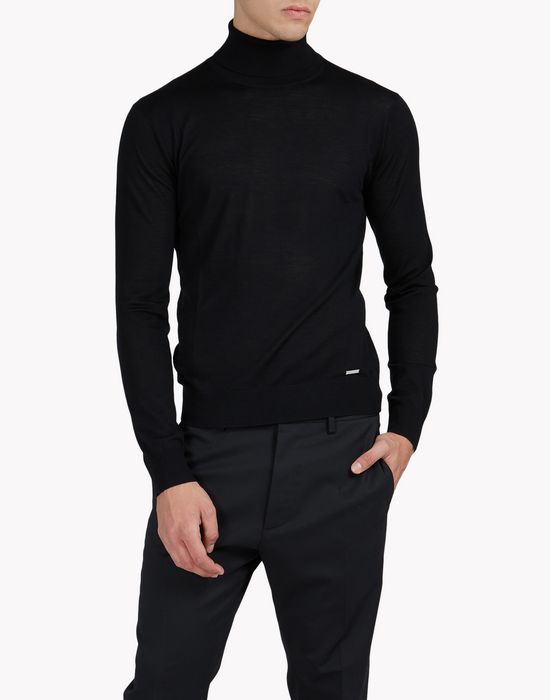 wool turtleneck pullover tops & tees Man Dsquared2