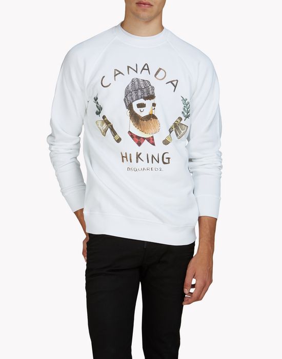 canada hiking sweatshirt tops & tees Man Dsquared2