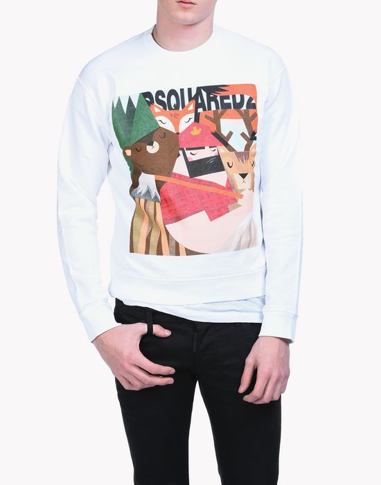 lumberjack sweatshirt tops & tees Man Dsquared2