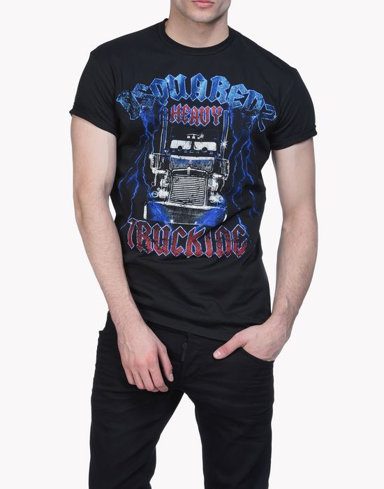 d2 heavy trucking t-shirt tops & tees Man Dsquared2