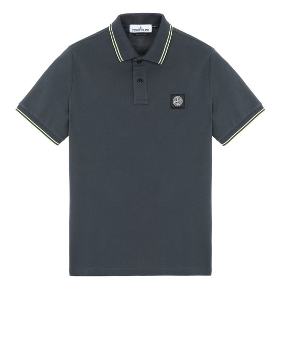 stone island polo shirt blue