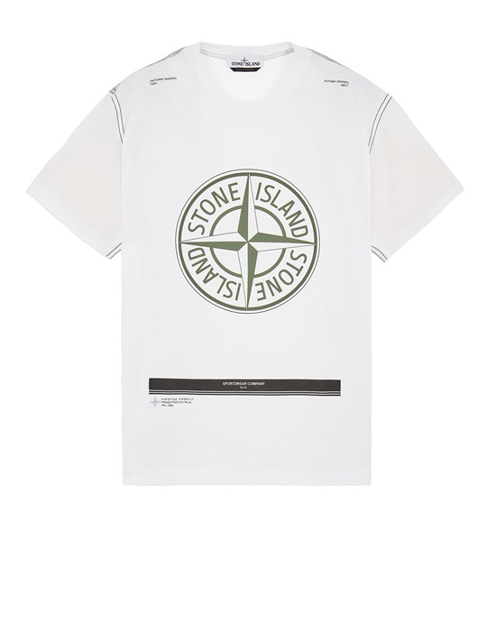20892 COTTON JERSEY'ULTRA INSTITUTIONAL ONE' PRINT_REGULAR FIT Short Sleeve t Shirt Stone Island