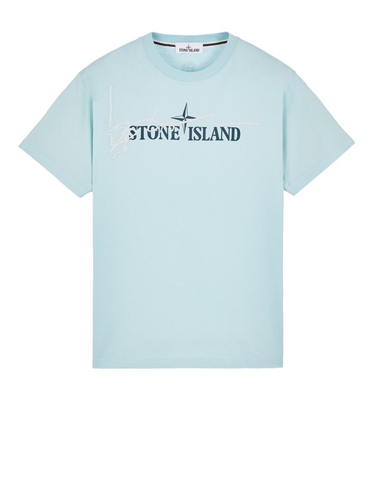 2NS80 30/1 COTTON JERSEY'INK TWO' PRINT T シャツ Stone Island