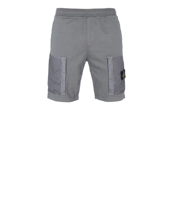 mens grey stone island shorts