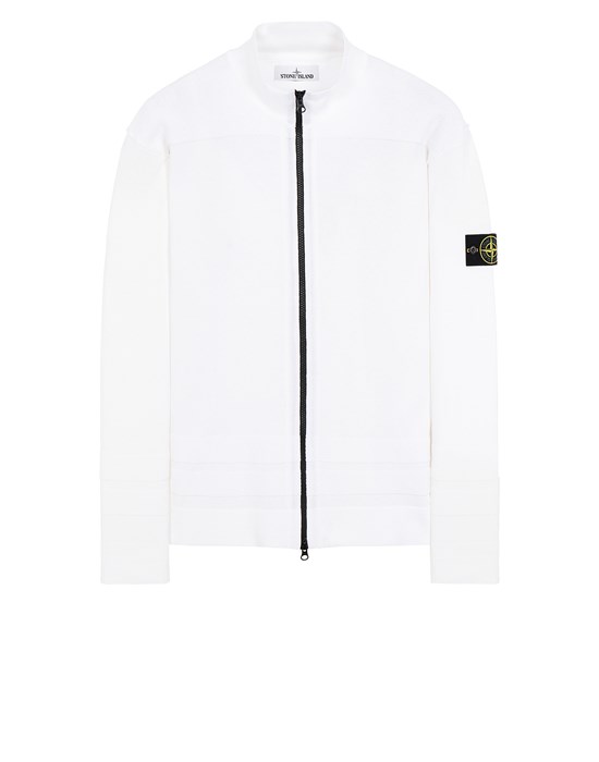 mens white stone island jumper