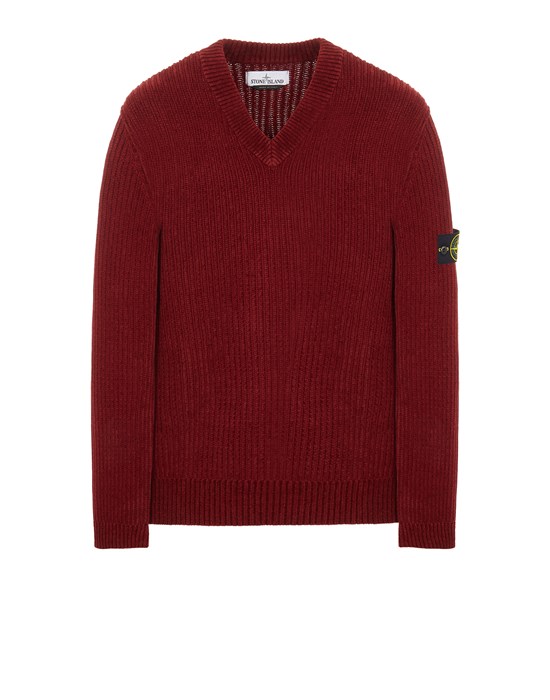 stone island red sweater