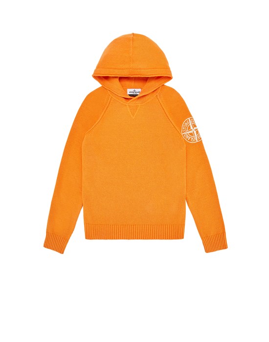 orange stone island jumper junior