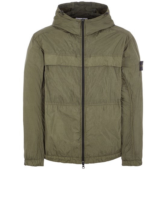 Stone island crinkle on sale reps hooded jacket