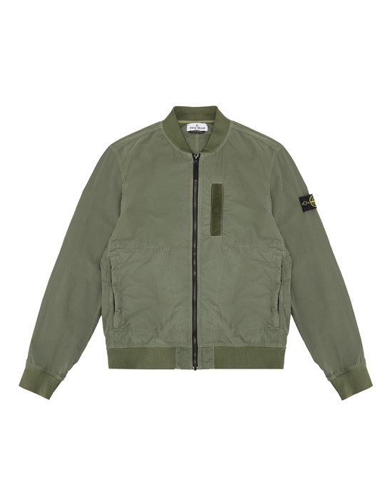 Stone island green outlet bomber jacket