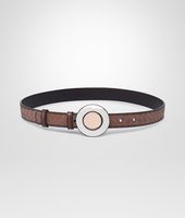 Bottega Veneta® MUD INTRECCIATO BOTRDER CALF SPHERE Belt Bottega Veneta® MUD INTRECCIATO BOTRDER CALF SPHERE Belt