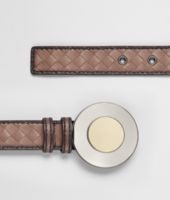 Bottega Veneta® MUD INTRECCIATO BOTRDER CALF SPHERE Belt Bottega Veneta® MUD INTRECCIATO BOTRDER CALF SPHERE Belt