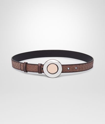 BOTTEGA VENETA - Ceinture MUD SPHERE EN VEAU INTRECCIATO BORDER