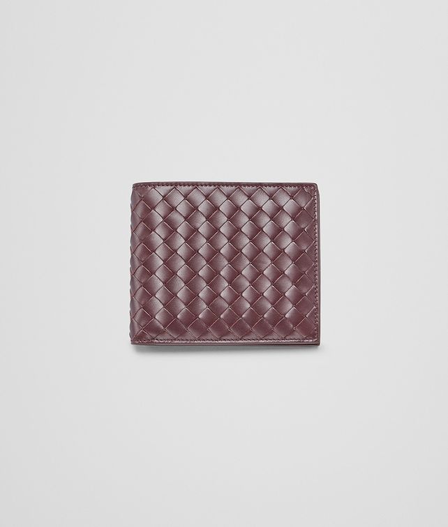BOTTEGA VENETA Aubergine Intrecciato Vn Wallet Bi-fold Wallet U fp