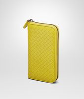 Bottega Veneta® NEW CHARTREUSE INTRECCIATO NAPPA ZIP AROUND WALLET Bottega Veneta® NEW CHARTREUSE INTRECCIATO NAPPA ZIP AROUND WALLET