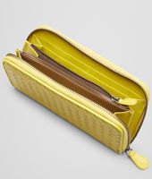 Bottega Veneta® New Chartreuse Intrecciato Vn Zip Around Wallet Bottega Veneta® New Chartreuse Intrecciato Vn Zip Around Wallet
