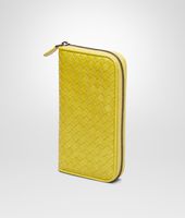 Bottega Veneta® New Chartreuse Intrecciato Vn Zip Around Wallet Bottega Veneta® New Chartreuse Intrecciato Vn Zip Around Wallet