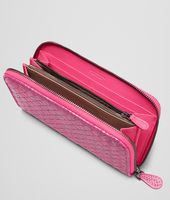 Bottega Veneta® Rosa Shock Intrecciato Ayers Livrea Zip Around Wallet Bottega Veneta® Rosa Shock Intrecciato Ayers Livrea Zip Around Wallet