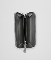 Bottega Veneta® NEW LIGHT GREY Intrecciato Ayers Livrea ZIP AROUND WALLET Bottega Veneta® NEW LIGHT GREY Intrecciato Ayers Livrea ZIP AROUND WALLET