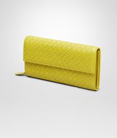 Bottega Veneta® New Chartreuse Intrecciato Nappa Continental Wallet Bottega Veneta® New Chartreuse Intrecciato Nappa Continental Wallet