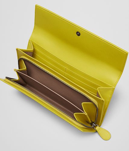 BOTTEGA VENETA - New Chartreuse Intrecciato Nappa Continental Wallet