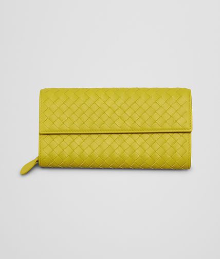 BOTTEGA VENETA - New Chartreuse Intrecciato Nappa Continental Wallet