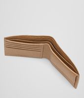 Bottega Veneta® New Bronze Aubergine Edoardo Intrecciato Club Fumé Wallet Bottega Veneta® New Bronze Aubergine Edoardo Intrecciato Club Fumé Wallet