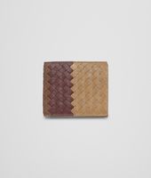 Bottega Veneta® New Bronze Aubergine Edoardo Intrecciato Club Fumé Wallet Bottega Veneta® New Bronze Aubergine Edoardo Intrecciato Club Fumé Wallet