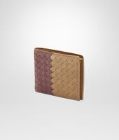 Bottega Veneta® New Bronze Aubergine Edoardo Intrecciato Club Fumé Wallet Bottega Veneta® New Bronze Aubergine Edoardo Intrecciato Club Fumé Wallet