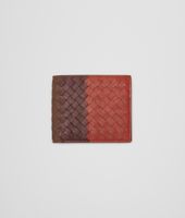 Bottega Veneta® PORTEMONNAIE AUS CLUB FUMÉ INTRECCIATO BURNT RED, AUBERGINE UND EDOARDO Bottega Veneta® PORTEMONNAIE AUS CLUB FUMÉ INTRECCIATO BURNT RED, AUBERGINE UND EDOARDO