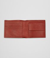 Bottega Veneta® Burnt Red Aubergine Edoardo Intrecciato Club Fumé Wallet Bottega Veneta® Burnt Red Aubergine Edoardo Intrecciato Club Fumé Wallet