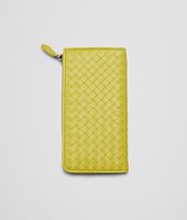 Bottega Veneta® Portemonnaie Mit Rundum-Reissverschluss AUS NAPPALEDER INTRECCIATO NEW CHARTREUSE Bottega Veneta® Portemonnaie Mit Rundum-Reissverschluss AUS NAPPALEDER INTRECCIATO NEW CHARTREUSE