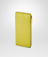 Bottega Veneta® Portemonnaie Mit Rundum-Reissverschluss AUS NAPPALEDER INTRECCIATO NEW CHARTREUSE Bottega Veneta® Portemonnaie Mit Rundum-Reissverschluss AUS NAPPALEDER INTRECCIATO NEW CHARTREUSE