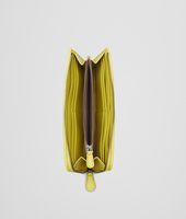 Bottega Veneta® NEW CHARTREUSE INTRECCIATO NAPPA ZIP AROUND WALLET Bottega Veneta® NEW CHARTREUSE INTRECCIATO NAPPA ZIP AROUND WALLET