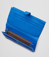 Bottega Veneta® SIGNAL BLUE INTRECCIATO NAPPA CONTINENTAL WALLET Bottega Veneta® SIGNAL BLUE INTRECCIATO NAPPA CONTINENTAL WALLET