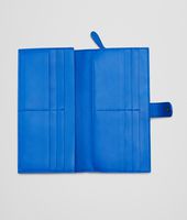 Bottega Veneta® SIGNAL BLUE INTRECCIATO NAPPA CONTINENTAL WALLET Bottega Veneta® SIGNAL BLUE INTRECCIATO NAPPA CONTINENTAL WALLET