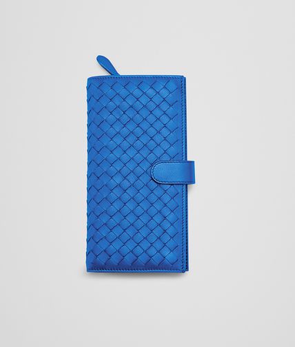 BOTTEGA VENETA - Signal Blue Intrecciato Nappa Continental Wallet
