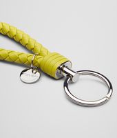 Bottega Veneta® NEW CHARTREUSE INTRECCIATO NAPPA KEY RING Bottega Veneta® NEW CHARTREUSE INTRECCIATO NAPPA KEY RING
