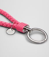 Bottega Veneta® ROSA SHOCK INTRECCIATO NAPPA KEY RING Bottega Veneta® ROSA SHOCK INTRECCIATO NAPPA KEY RING