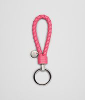 Bottega Veneta® ROSA SHOCK INTRECCIATO NAPPA KEY RING Bottega Veneta® ROSA SHOCK INTRECCIATO NAPPA KEY RING