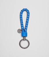 Bottega Veneta® SIGNAL BLUE Intrecciato Ayers Livrea KEY RING Bottega Veneta® SIGNAL BLUE Intrecciato Ayers Livrea KEY RING